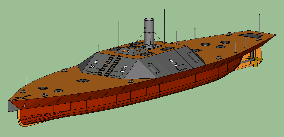 CSS/USS Texas Full Hull!